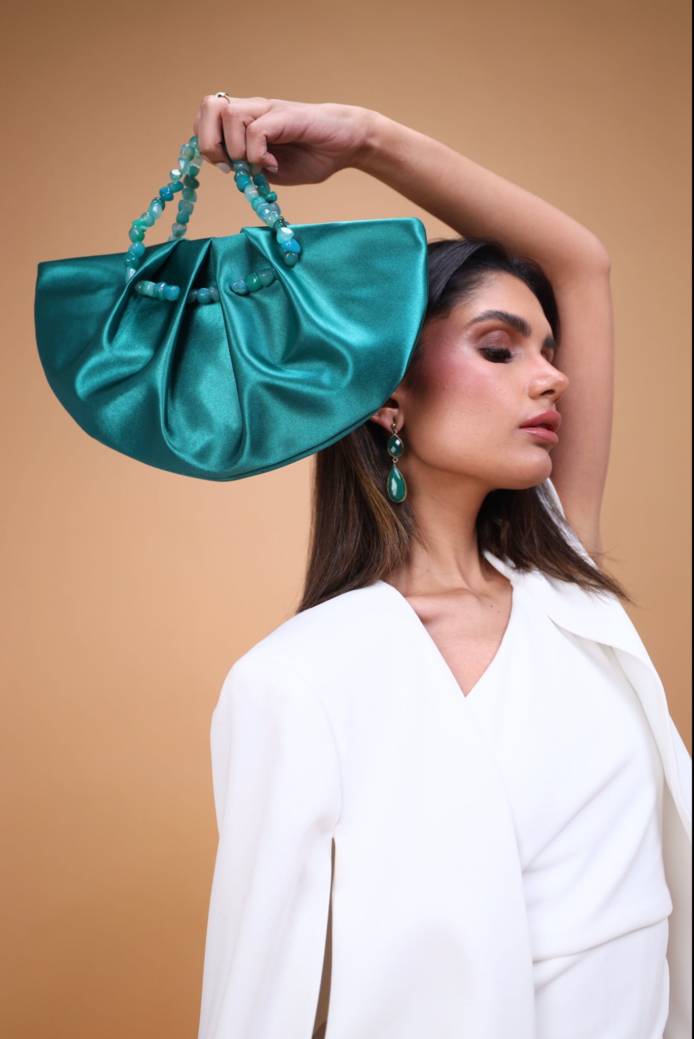 Crescent Bag-Emerald Green
