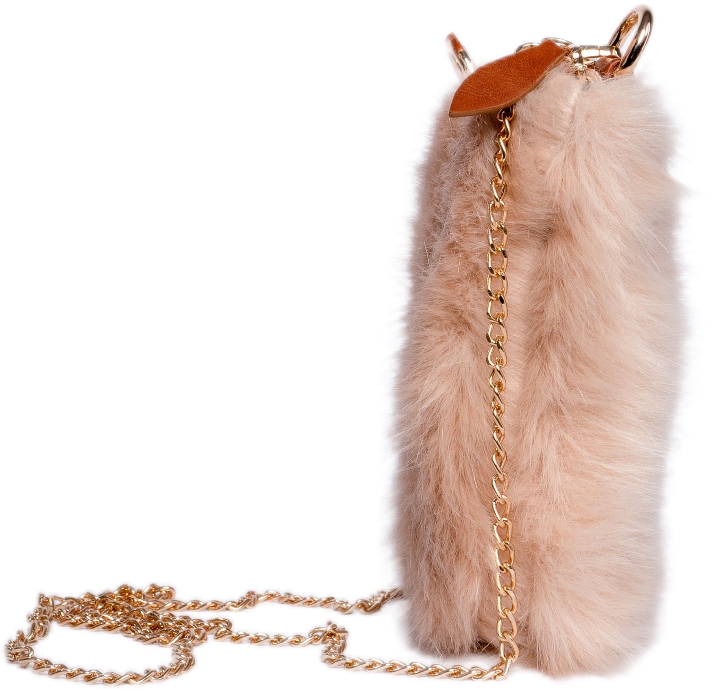 Mini Furry Pochette-Beige