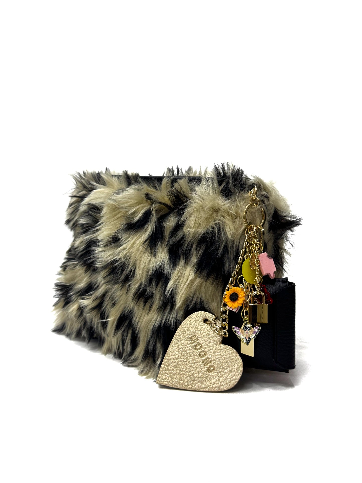 NORDIC Furry Clutch- Animal Print