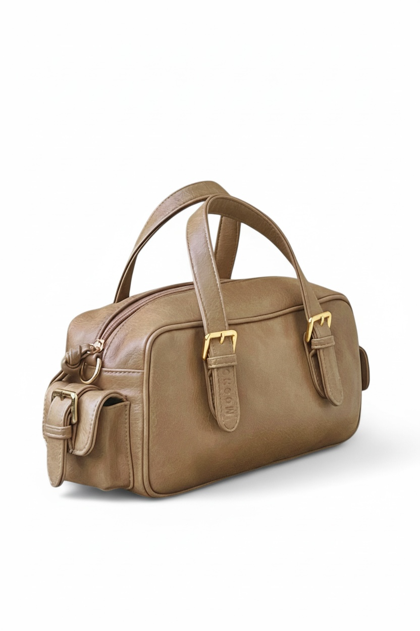 BCKLD Boxy Crossbody Bag-Light Beige