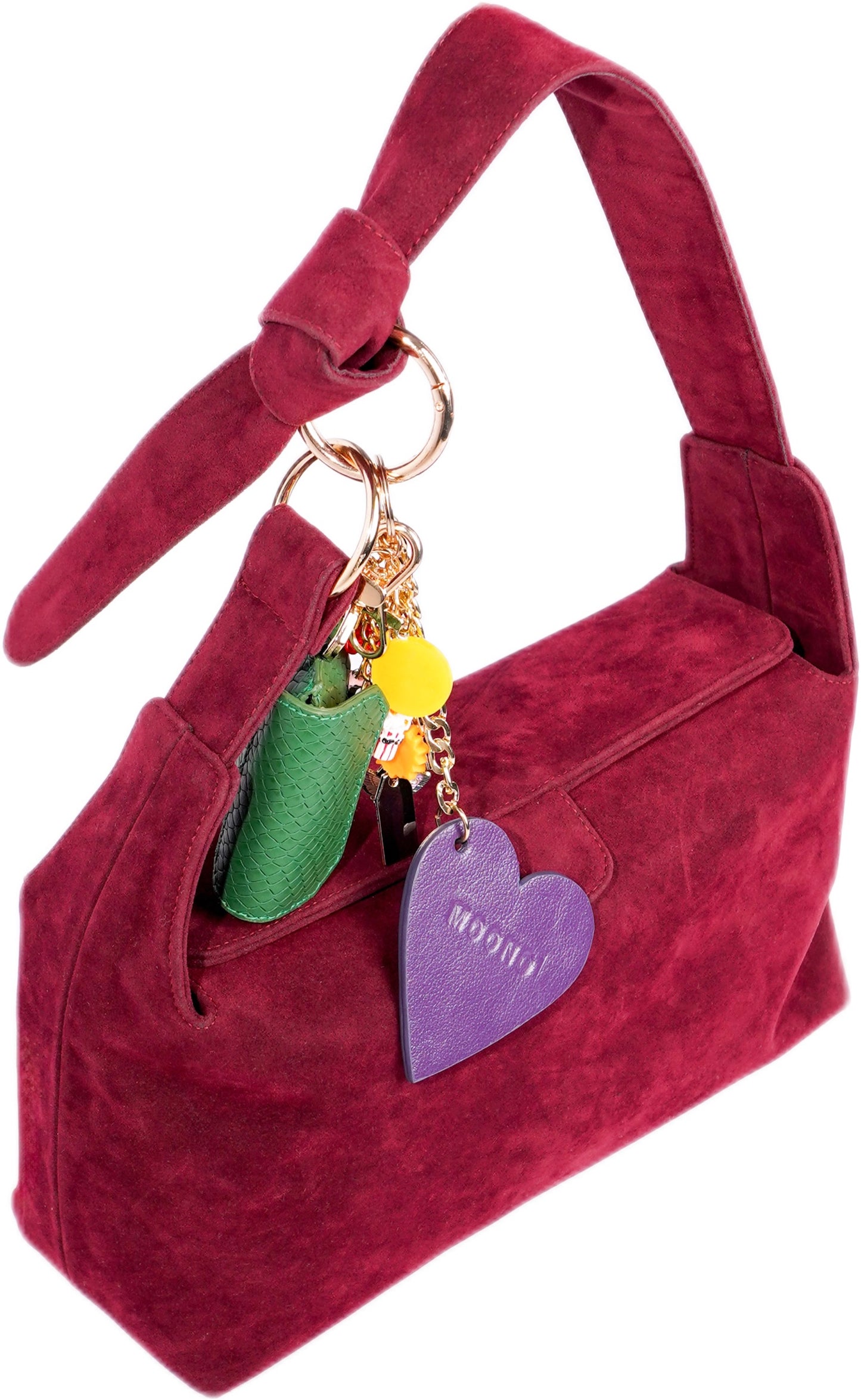 DEMURE Shoulder Bag-Burgundy