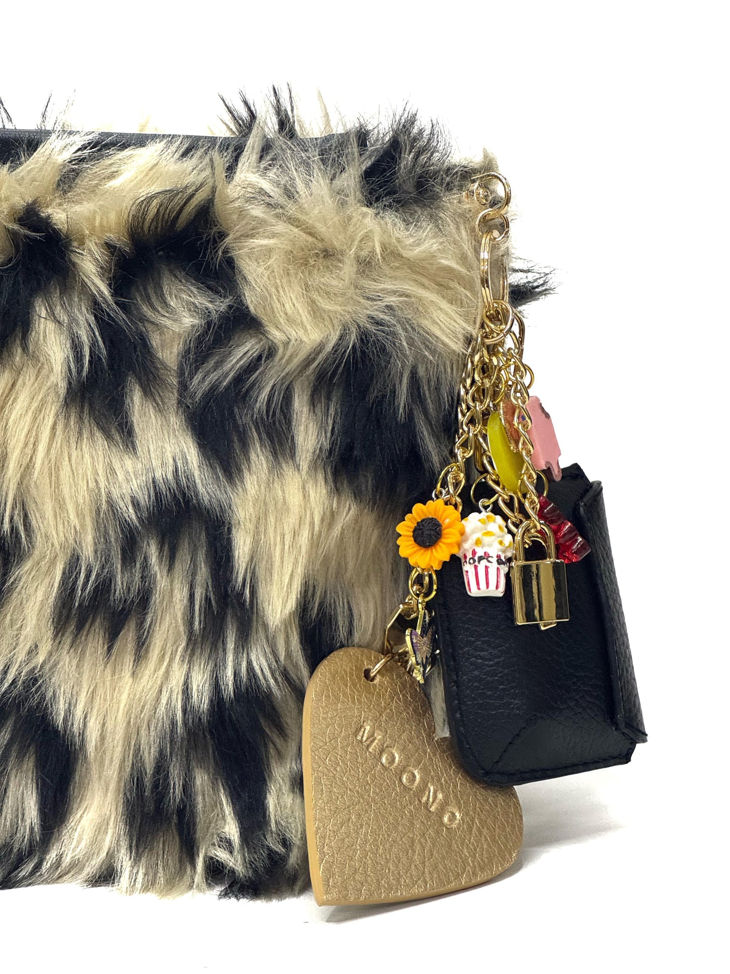 NORDIC Furry Clutch- Animal Print