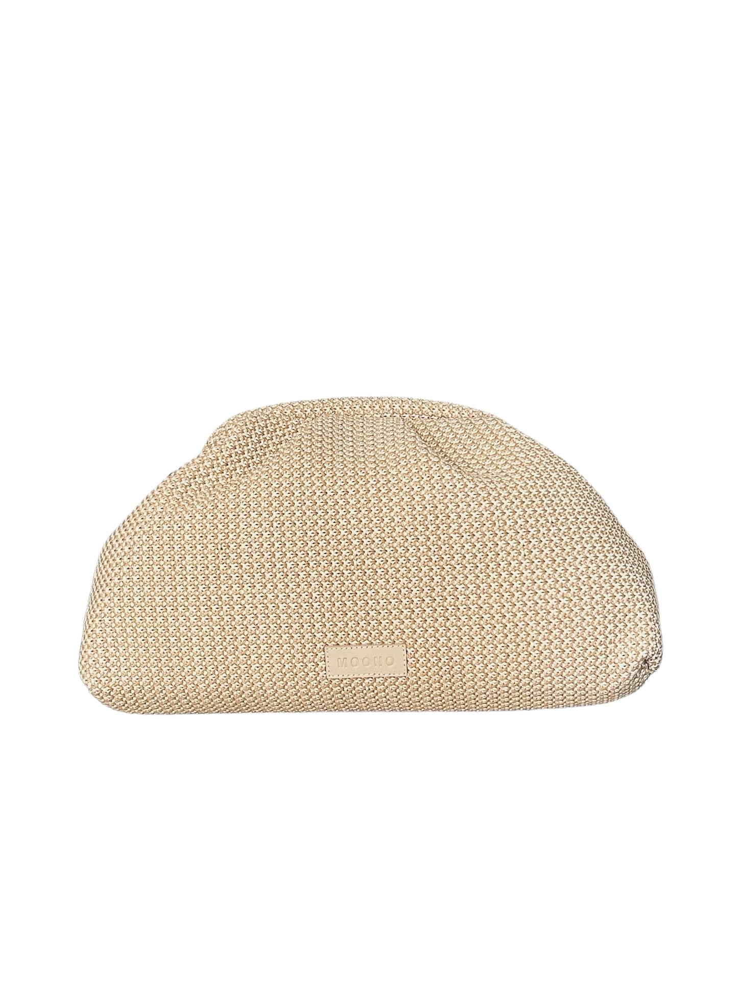 COSMO Raffia Clutch- Beige L