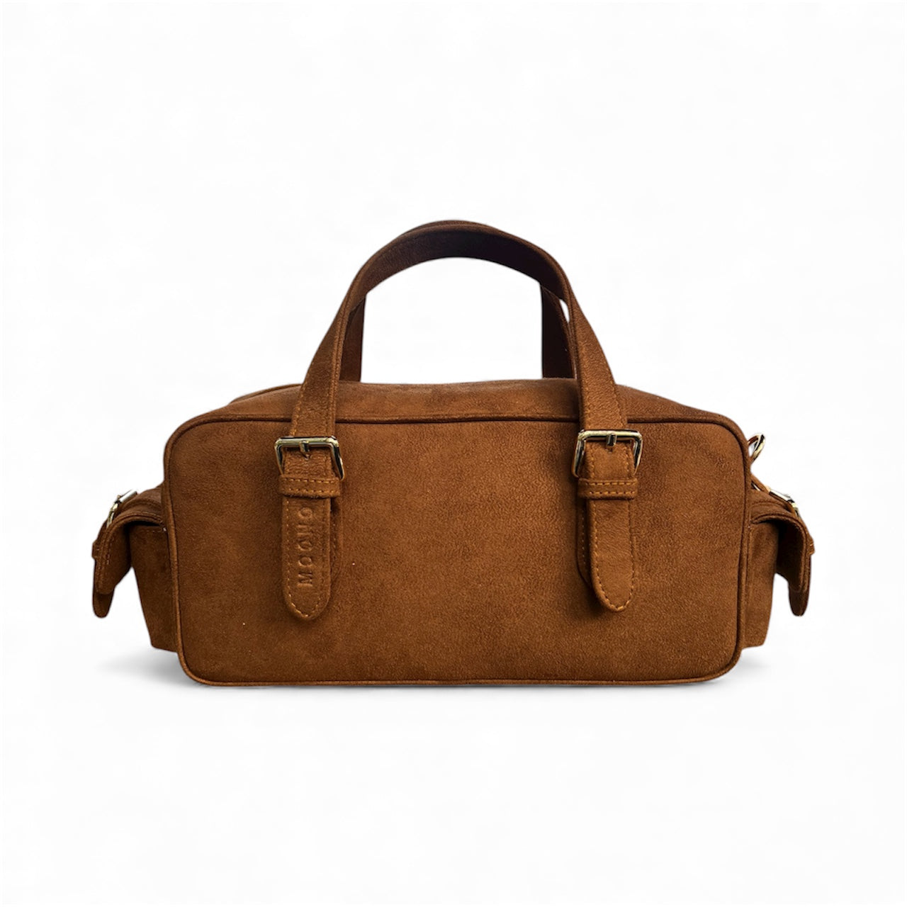 BCKLD Boxy Crossbody Bag-Brown Suede