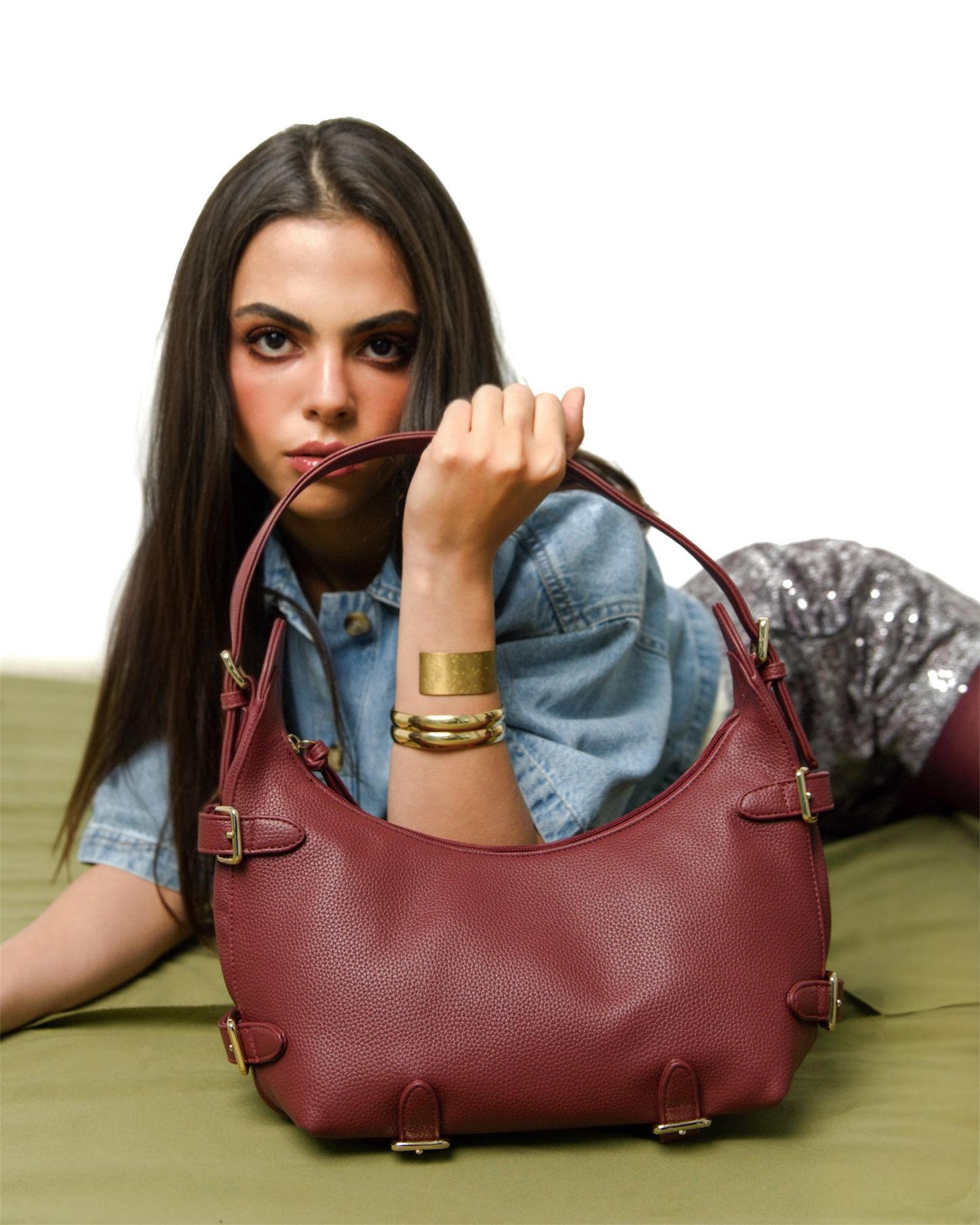 BCKLD BCKLS Shoulder Bag-Burgundy